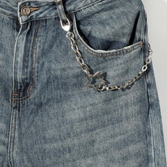 Unisex Star Necklace Pant Chain Belt Decoration