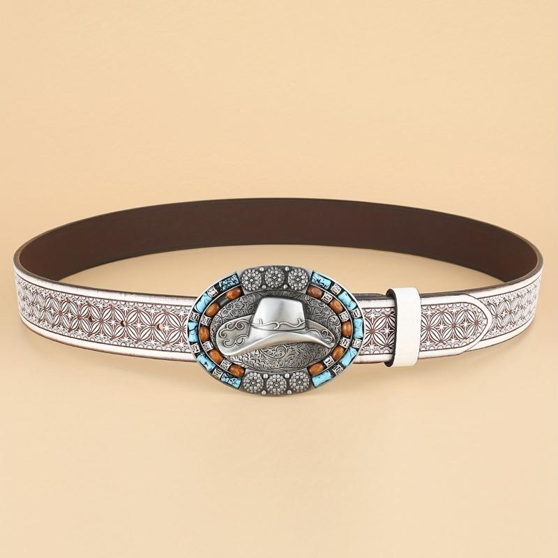 Men's Retro Buckle Belt for Outdoor Holiday Business