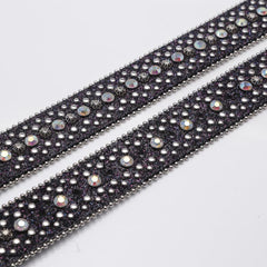 Unisex Rhinestone Belt with Pin Buckle