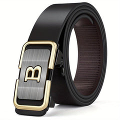 Casual Men's Belt With Toothless B Buckle High Alloy Length 47 2441inch