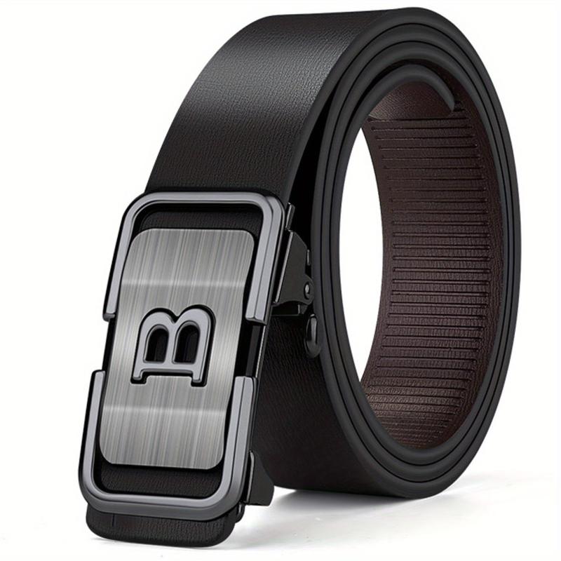 Casual Men's Belt With Toothless B Buckle High Alloy Length 47 2441inch