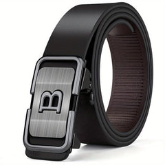Casual Men's Belt With Toothless B Buckle High Alloy Length 47 2441inch