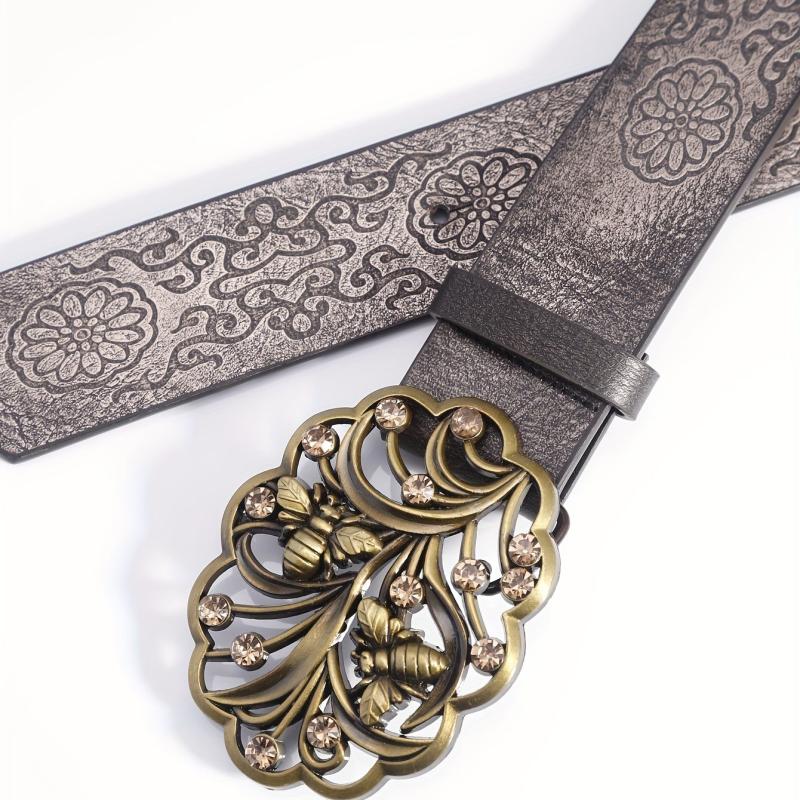 Men's Bee Trees Pattern Business Belt
