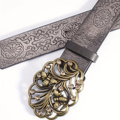 Men's Bee Trees Pattern Business Belt