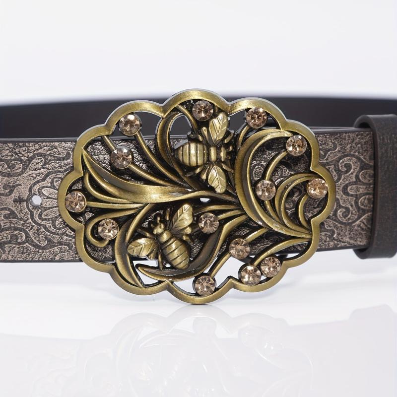 Men's Bee Trees Pattern Business Belt