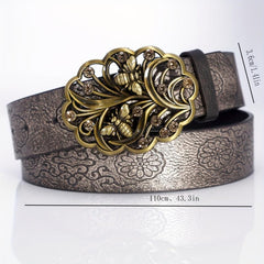 Men's Bee Trees Pattern Business Belt