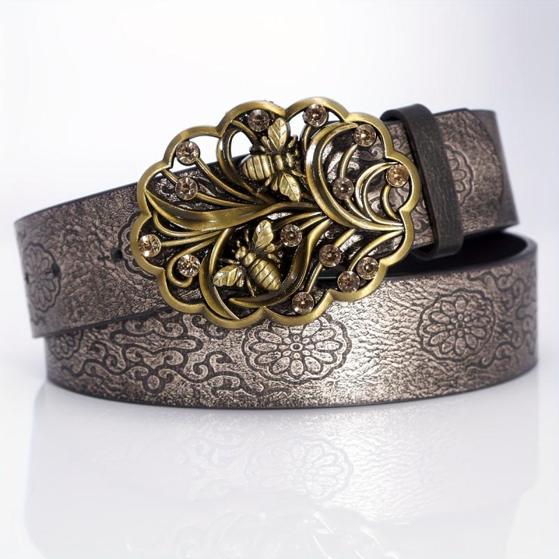 Men's Bee Trees Pattern Business Belt