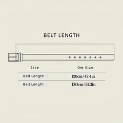 Men's Double Prong Leather Belt