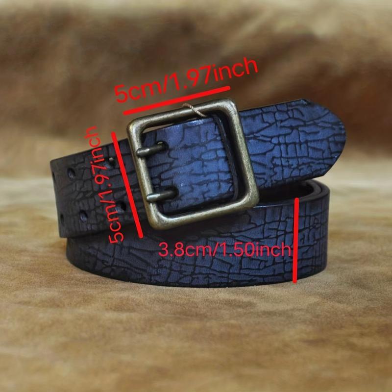Men's Double Prong Leather Belt
