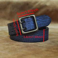Men's Double Prong Leather Belt