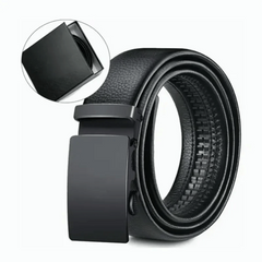 Men's Leather Belt with Automatic Buckle