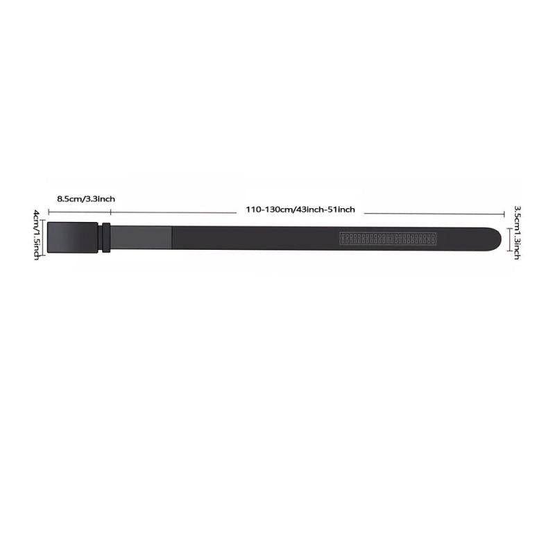 Men's Leather Belt with Automatic Buckle
