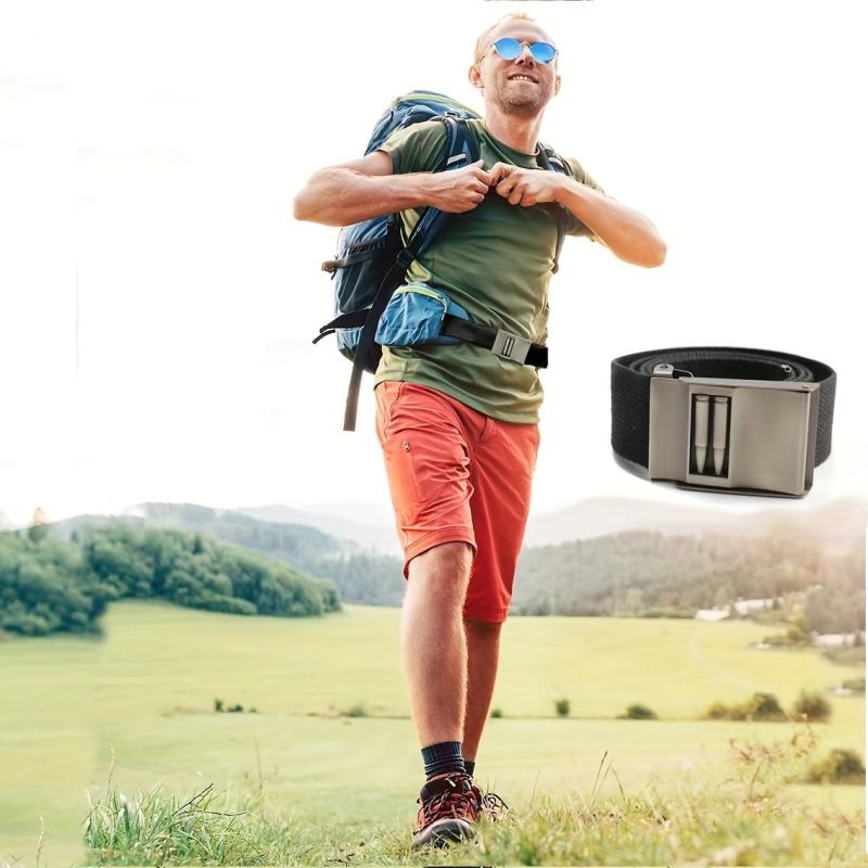 Sports Casual Leather Belt Alloy Automatic Buckle