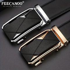 Men's Cowhide Automatic Business Leather Belt