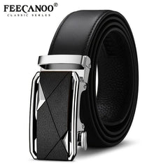 Men's Cowhide Automatic Business Leather Belt