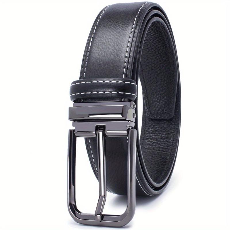 Men's Leather Belt - Classic Business Casual Belt