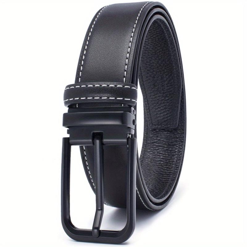 Men's Leather Belt - Classic Business Casual Belt