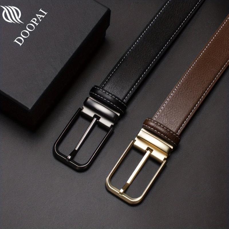 Men's Leather Belt - Classic Business Casual Belt
