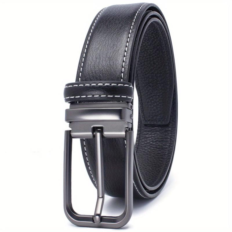 Men's Leather Belt - Classic Business Casual Belt