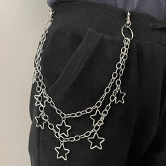Hip Hop Vintage Car Jeans Pants Key Chain Ring For Women Men