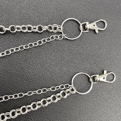 Men's Pants Chains Spider Decoration Layered Hip Hop Pants Chains