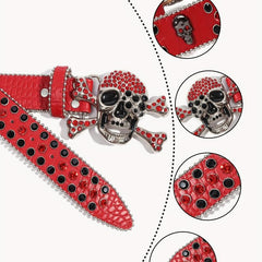Rhinestone Bone Buckle Belt Full Rhinestone Sparkle Belt