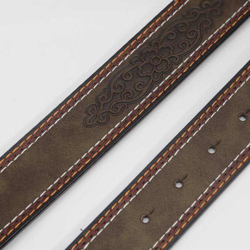Men's Lion Head Buckle Belt Outdoor Party Holiday