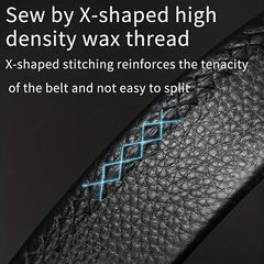 Men's Cowhide Automatic Buckle Business Casual Leather Belt