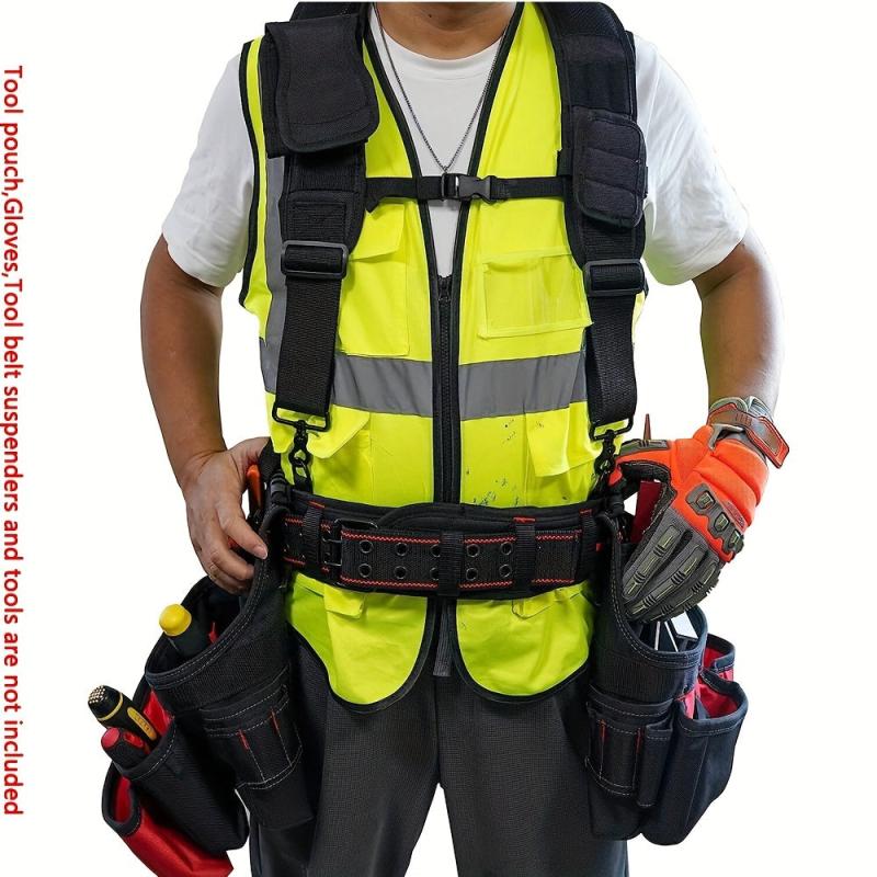 Padded Work Belt with D Rings Heavy Duty Comfortable Tool Belt