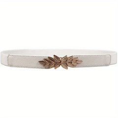Leaf Metal Belt Multicolor High Stretch Thin Girdle For Men