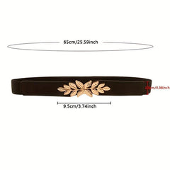 Leaf Metal Belt Multicolor High Stretch Thin Girdle For Men