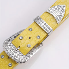 Sparkle Rhinestone Western Cowboy Belt for Jeans Dress