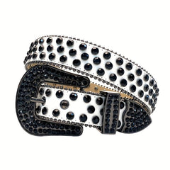 Rhinestone Belt Hip Hop Punk Pants