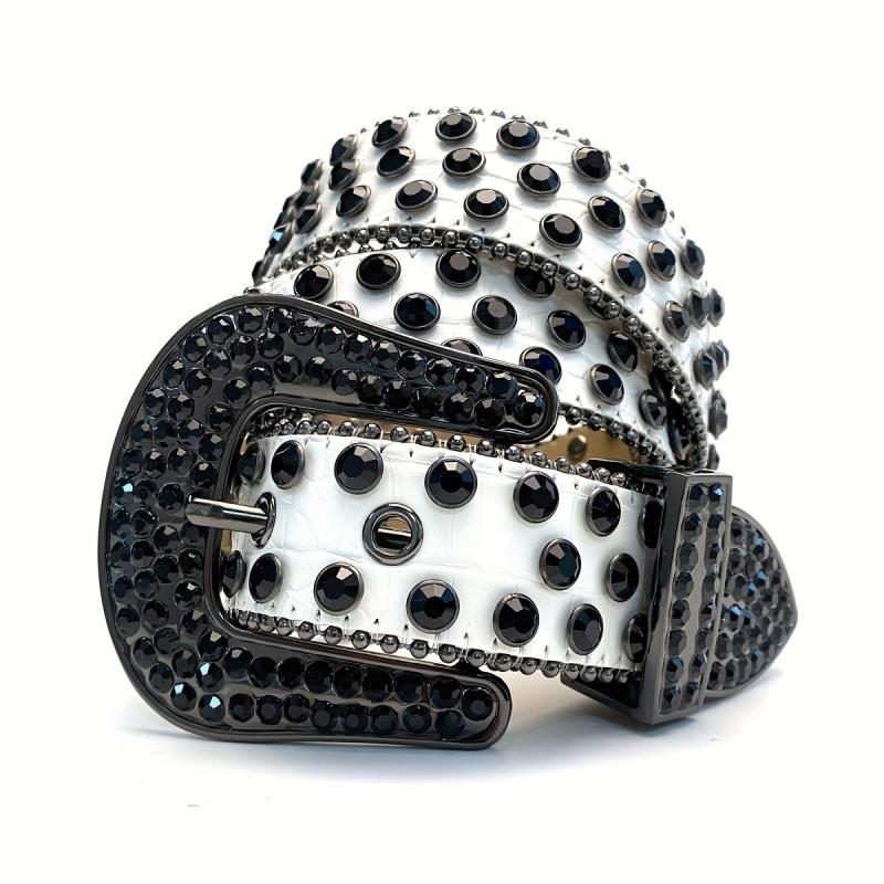 Rhinestone Belt Hip Hop Punk Pants