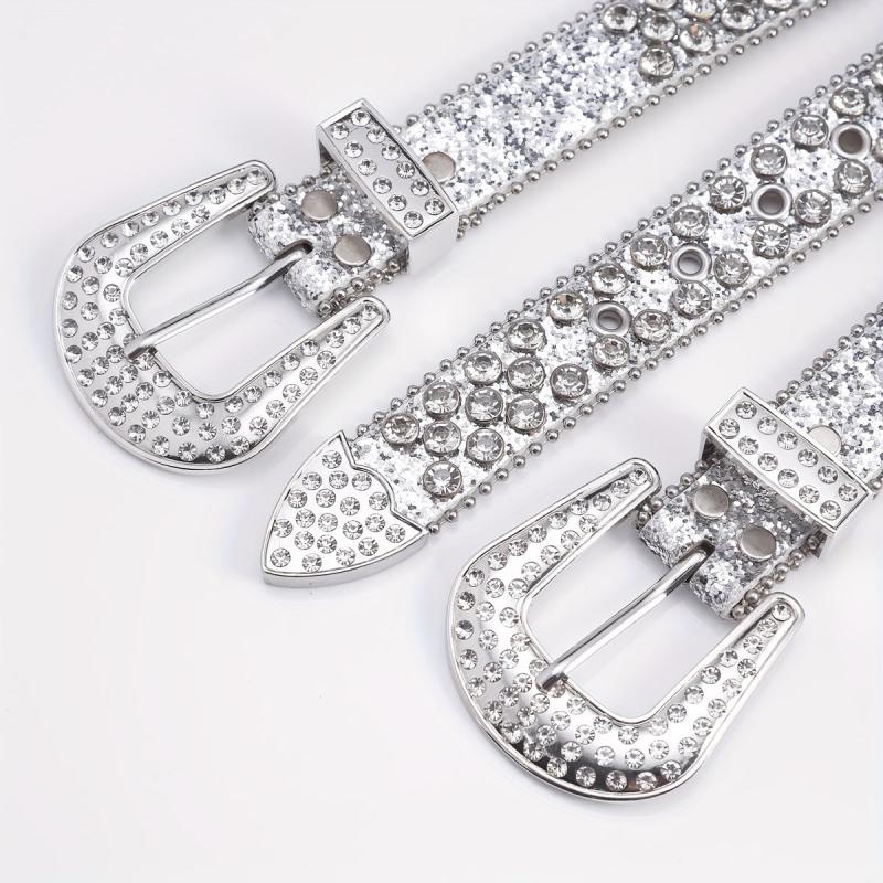 Men's Rhinestone Hip Hop Belt for Pants