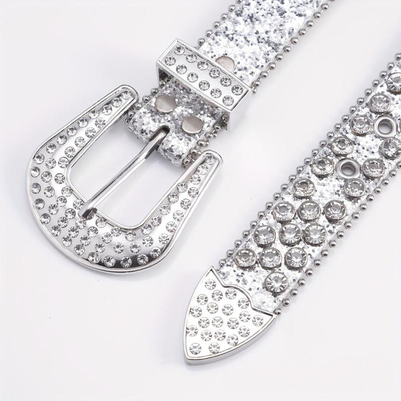 Men's Rhinestone Hip Hop Belt for Pants