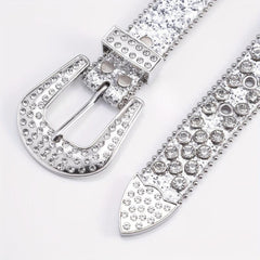 Men's Rhinestone Hip Hop Belt for Pants