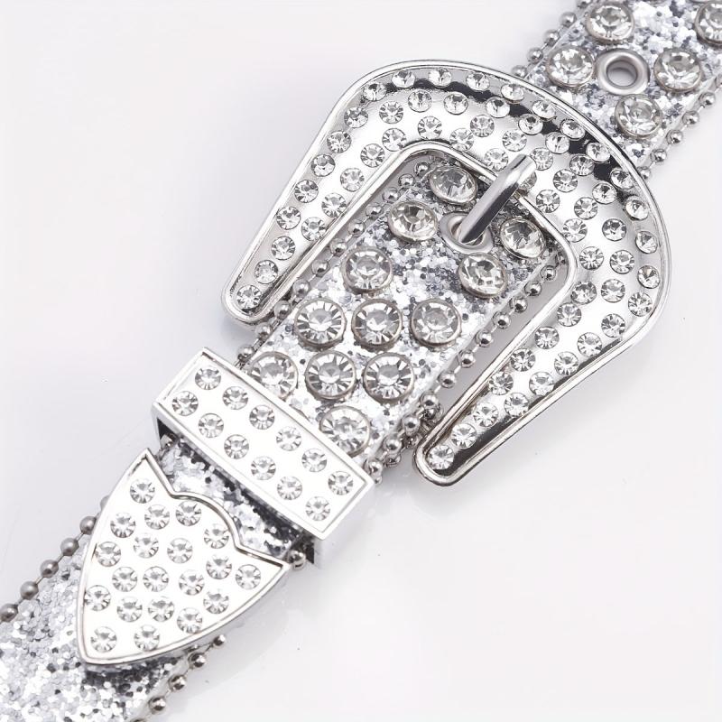 Men's Rhinestone Hip Hop Belt for Pants