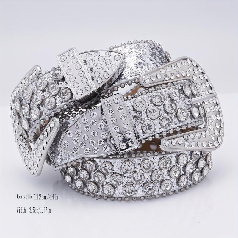 Men's Rhinestone Hip Hop Belt for Pants