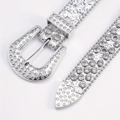 Men's Rhinestone Hip Hop Belt for Pants