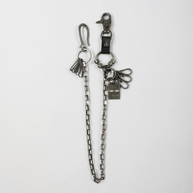 Men's Punk Hip Hop Skull Plaid Waist Chain