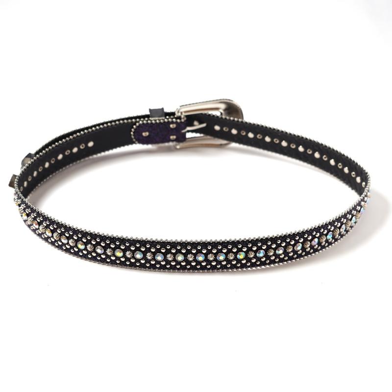 Rhinestone Belt Western Cowboy Cowgirl Crystal Studded Strap