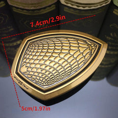 Retro Shield Belt Buckle Ancient Silver Cowboy Buckle Jean Accessories DIY Craft