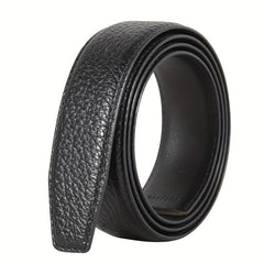 Men's Leather Belt Automatic Buckle Waist Strap