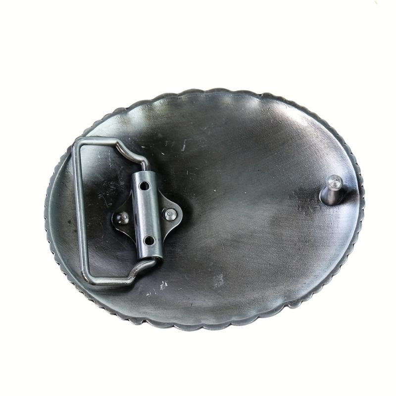 Ethnic Bohemian Oval Stone Belt Buckle Retro Jeans Accessory