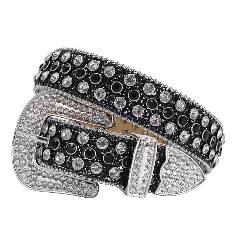 Y2K Sparkle Western Rhinestone Belt for Men Women