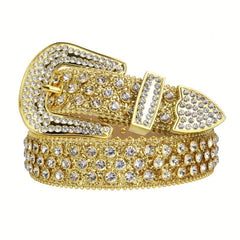 Y2K Sparkle Western Rhinestone Belt for Men Women