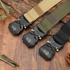 Tactical Belt Military High Nylon Men's Training Belt Metal Buckle