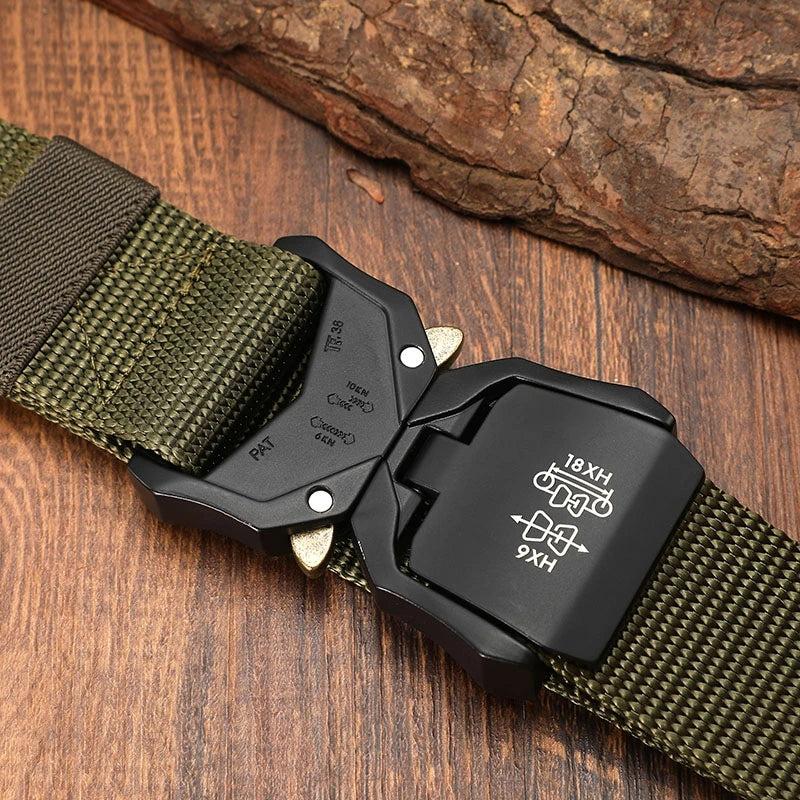 Tactical Belt Military High Nylon Men's Training Belt Metal Buckle