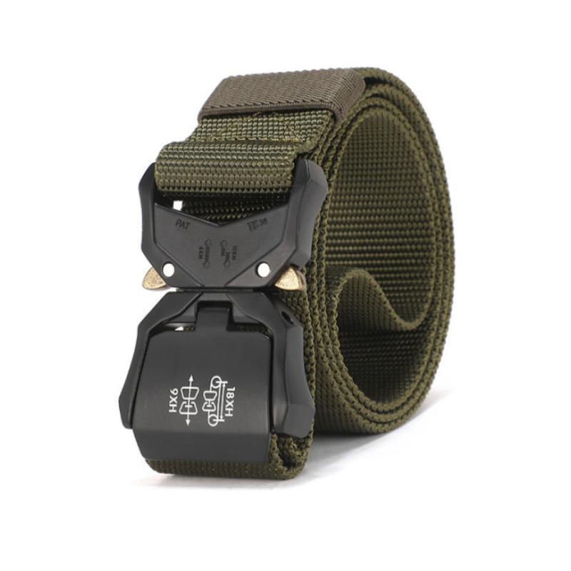 Tactical Belt Military High Nylon Men's Training Belt Metal Buckle
